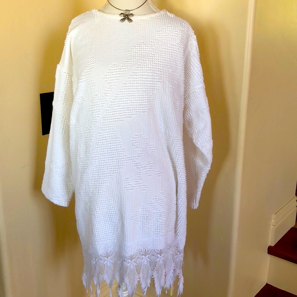 Gorgeous White Chenille Dress